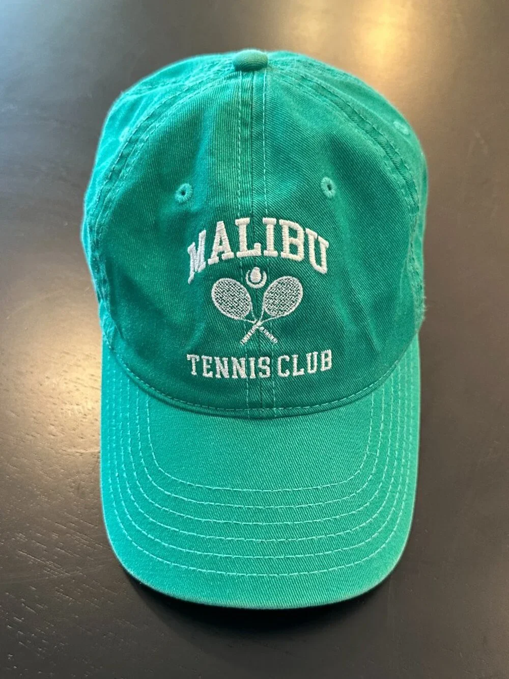 Mighty Fine Green Malibu Tennis Club Baseball Cap
